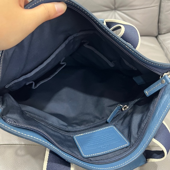 COACH Men Heritage Leather Foldover Bag F70558 Detachable shoulder strap - Picture 4 of 8